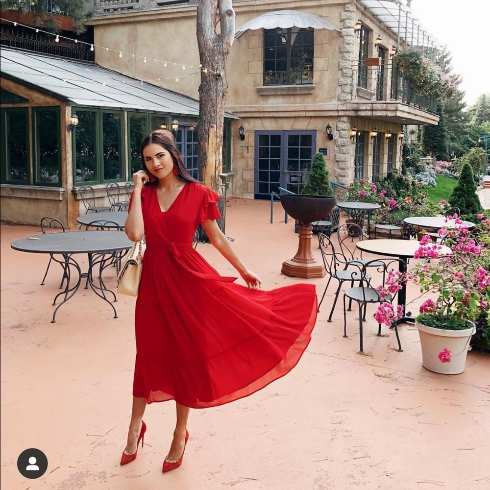 Rachel Parcell ruffle midi dress